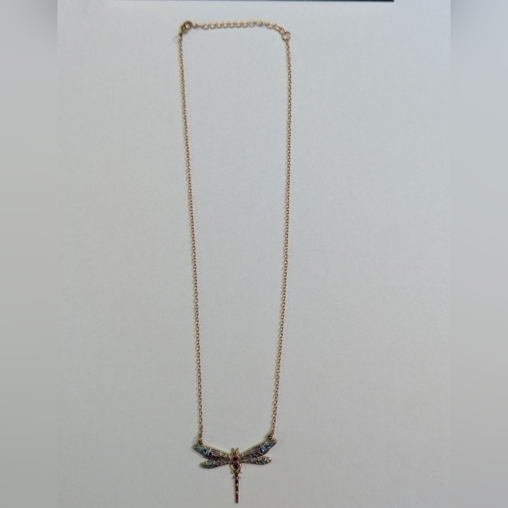 Dragonfly Necklace & Earrings - Picture 4 of 4
